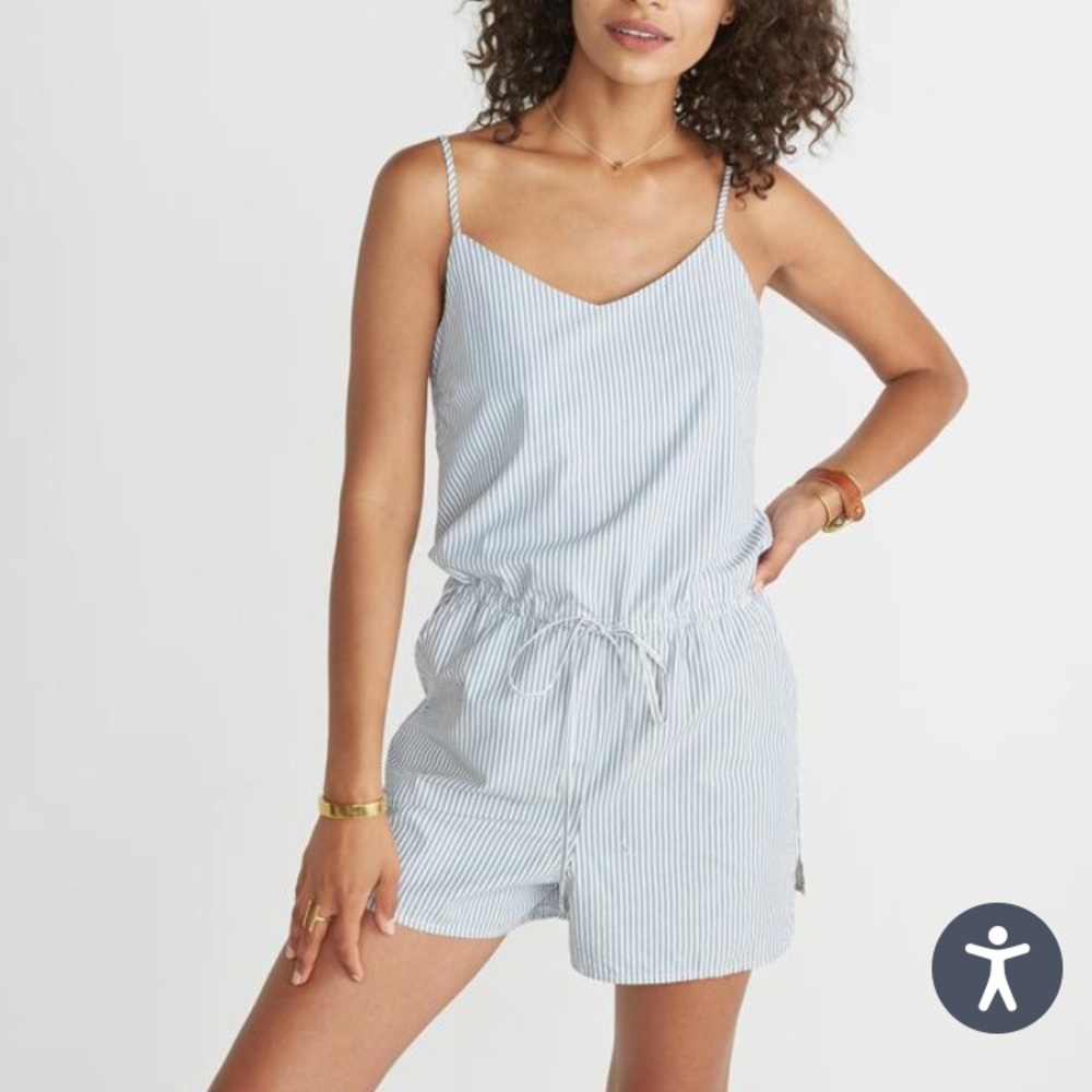 Marine Layer Brigitte Striped Romper